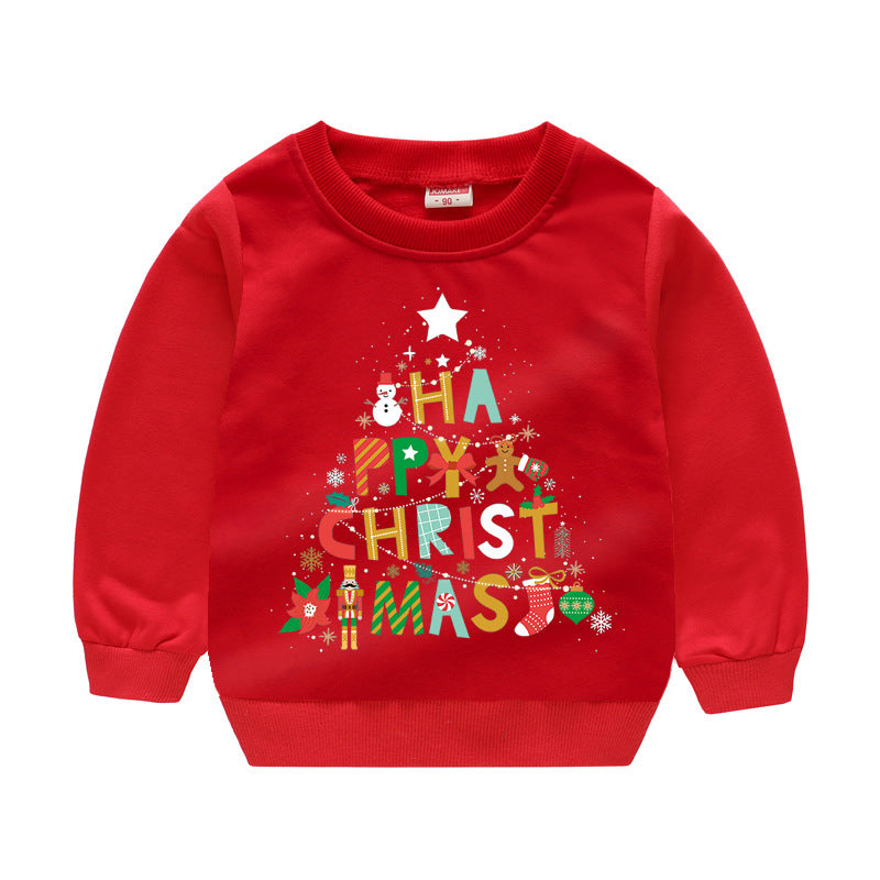 Christmas Casual Children Sweater Holiday Clothing Brit Style