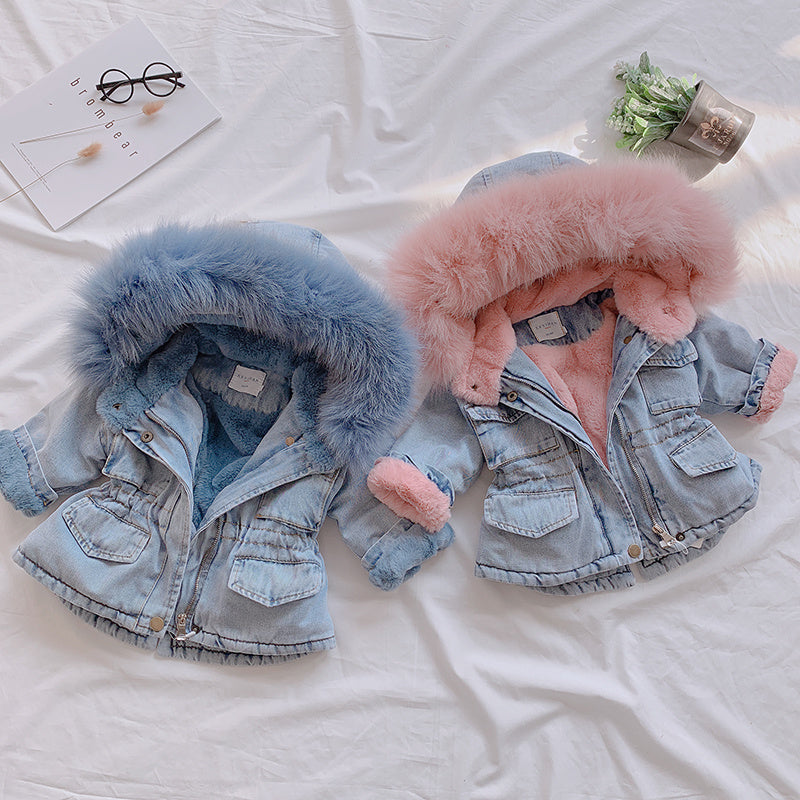 Girl denim coat Brit Style