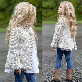 Girls cardigan sweater coat Brit Style