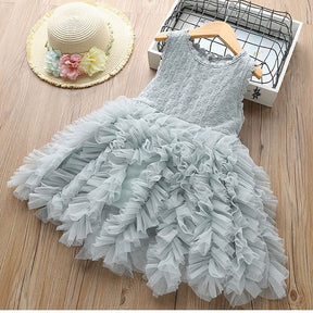 Autumn And Winter Explosions Hollow Children's Skirt Lace Long-sleeved Girls White Princess Dress Irregular Dress Brit Style