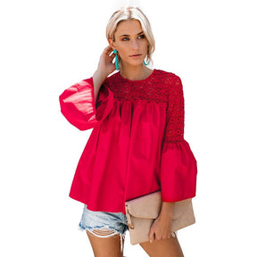 New fashion tops V neck women Ruffle ouse Summer T-shirt Brit Style