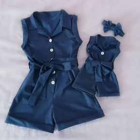 Pudcoco Kids Baby Girl Clothes Sleeveless Romper Denim Brit Style