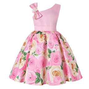 Girls' Dresses Girls' Princess Dresses Digital Print Children's Dresses Brit Style