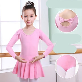 Children's Dance Clothes, Girls' Practice Clothes, Girls Short-sleeved Tutu Brit Style