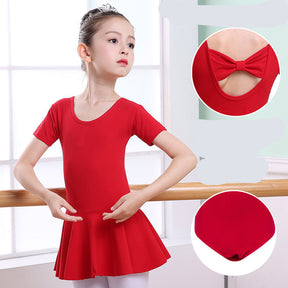 Children's Dance Clothes, Girls' Practice Clothes, Girls Short-sleeved Tutu Brit Style