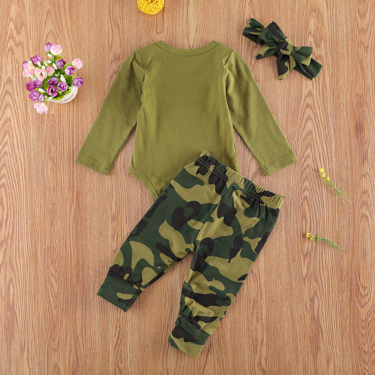 New Products Set Letter Camouflage Printed Children Set Brit Style