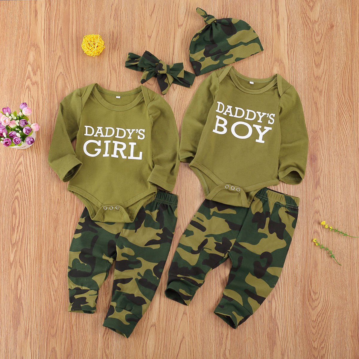 New Products Set Letter Camouflage Printed Children Set Brit Style