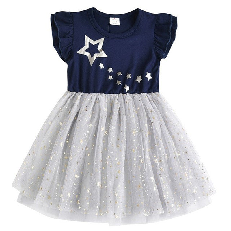 Girls Clothes Summer Princess Dresses Kids Dress Brit Style