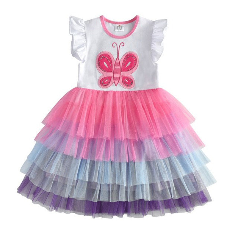 Girls Clothes Summer Princess Dresses Kids Dress Brit Style