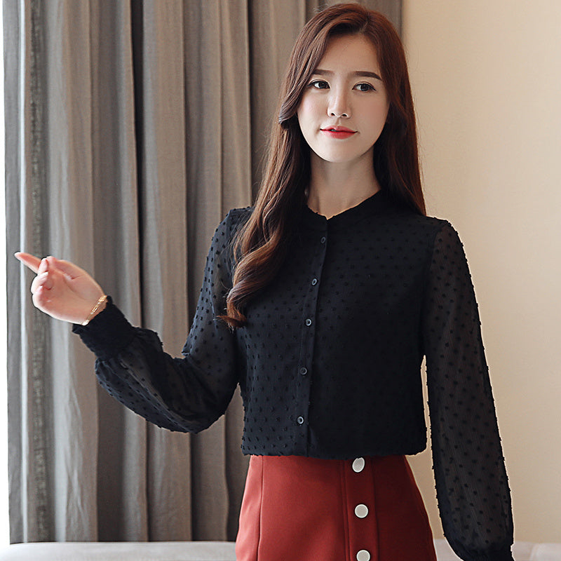 Fashion Woman Blouses Spring Long Sleeve Women Shirts Brit Style