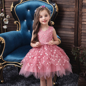 Clothing Baby Girls Middle And Small Children Kindergarten Dresses Brit Style