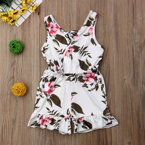 Summer Girls baby girl Floral Outfits Clothes Brit Style