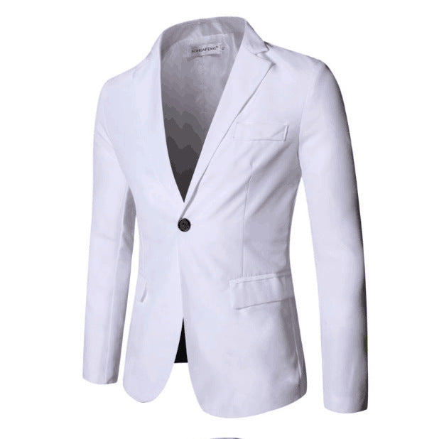 Two-piece Suit Business Professional Formal Wear Korean Slim Fit Brit Style