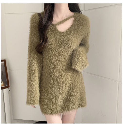 Woolen Sweater Korean Style Loose Chic Brit Style