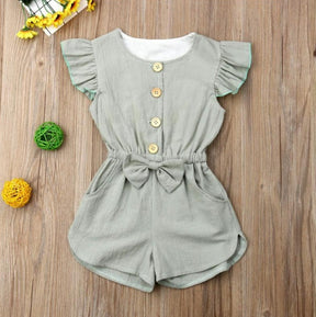 Toddler Girl Clothes Kids Baby Girls Summer Ruffles Sleeve Brit Style