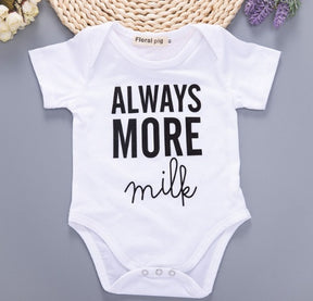 Newborn Baby Clothes Funny 1st Birthday Daddy Letter White Short Sleeve Baby Bodysuits Tiny Cotton Baby Clothes Onesie (China) Brit Style