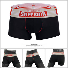 Fashionable Wide-brimmed Belt Cotton Sports Hip Raise Slim Fit Boxers Brit Style