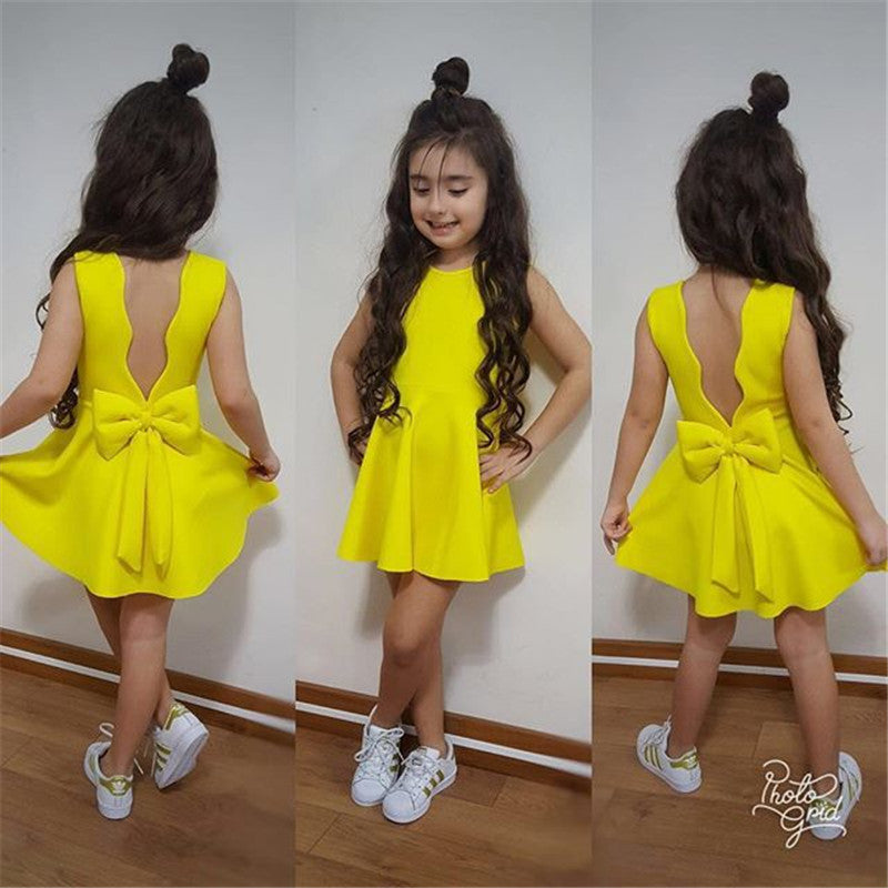 Kids Clothes Dress Baby Sleeveless Girl Clothing Years Brit Style