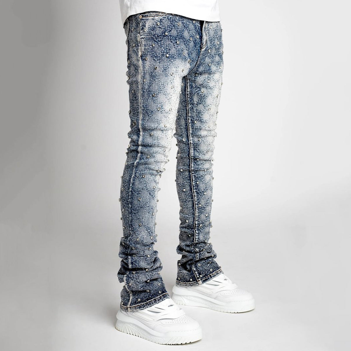 Fashion Personality Straight Men's Jeans Brit Style