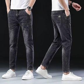 Summer Thin Stretch Jeans For Men Brit Style