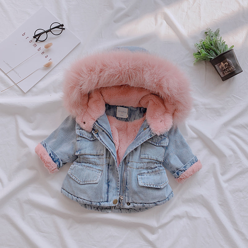 Girl denim coat Brit Style