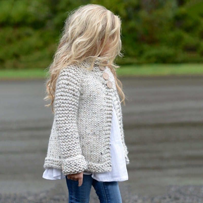 Girls cardigan sweater coat Brit Style