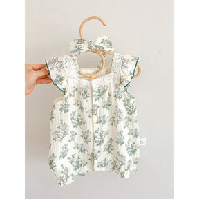 Summer Cotton Thin Baby One-pieces Short Sleeve Onesie Brit Style