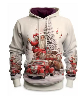 Santa Claus Men's Pattern Hoodie Brit Style