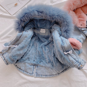 Girl denim coat Brit Style