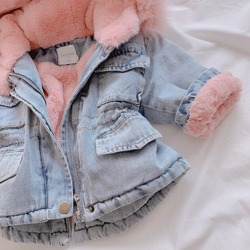 Girl denim coat Brit Style