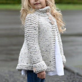 Girls cardigan sweater coat Brit Style