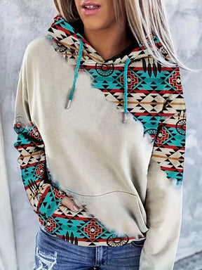 Women's Hoodie Fashionable Ethnic Style Casual Sports Hoodie Brit Style