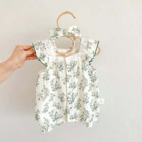 Summer Cotton Thin Baby One-pieces Short Sleeve Onesie Brit Style