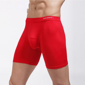 Tight Lengthened Sports Underwear Anti-wear Leg Men's Breathable Boxers Plus Size Brit Style