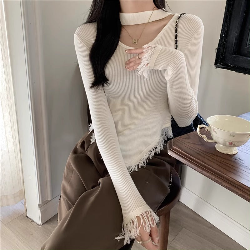 Women's Halter Bottoming Shirt Autumn And Winter Brit Style