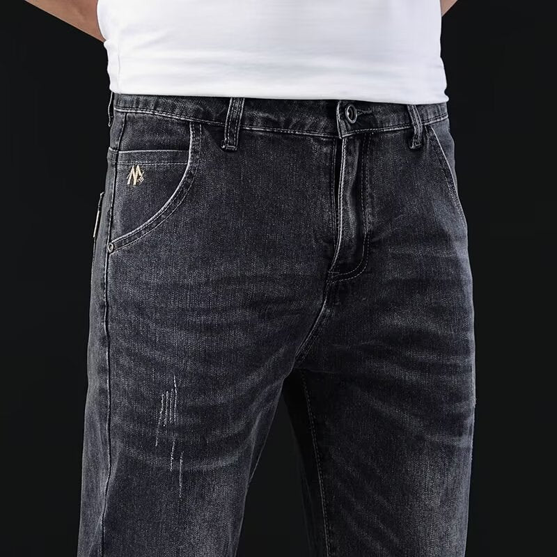 Summer Thin Stretch Jeans For Men Brit Style