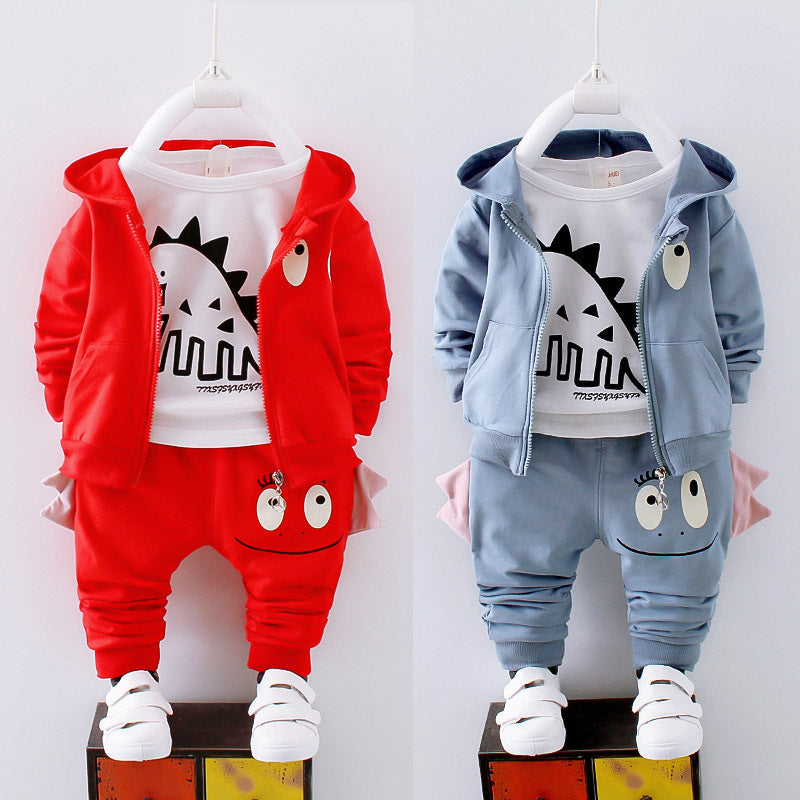 Cotton Children's Clothing Boys Autumn Clothing Summer Spring Clothing Boys Brit Style