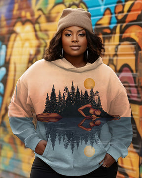 Women's Creative Casual Printed Autumn Winter Hoodie Brit Style