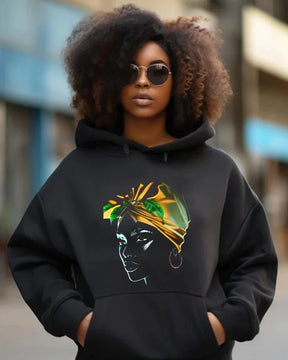 Women's Creative Casual Printed Autumn Winter Hoodie Brit Style