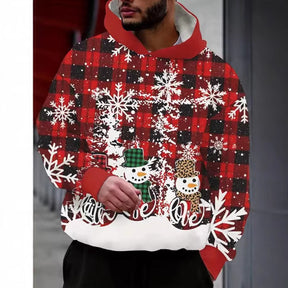 Santa Claus Men's Pattern Hoodie Brit Style