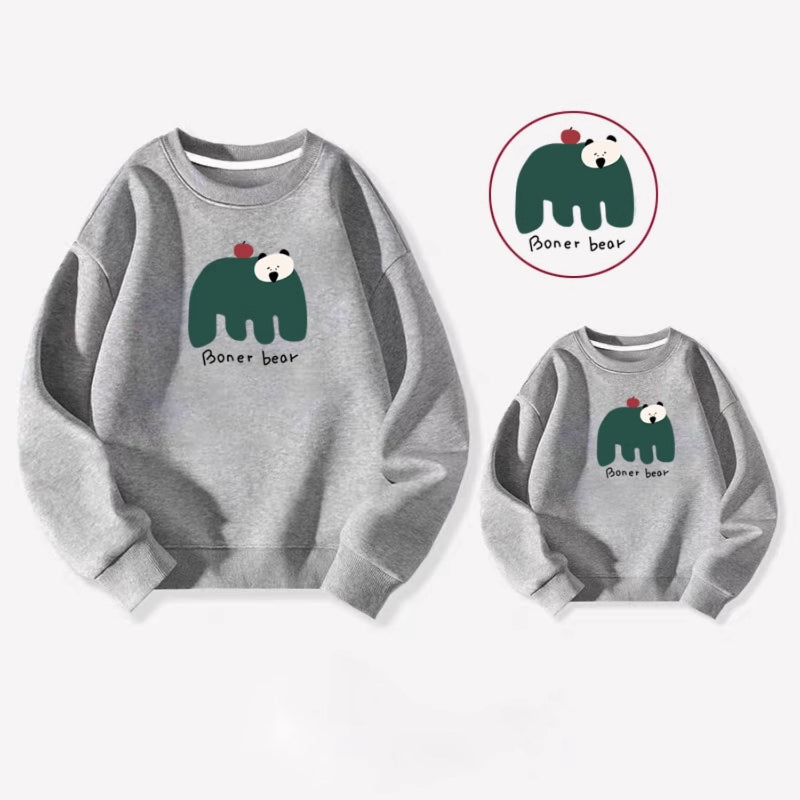 High Quality Family Friendly Autumn Sweatshirts Baby Onesies For Three