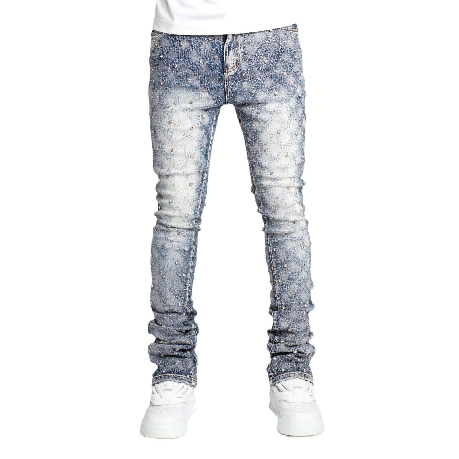 Fashion Personality Straight Men's Jeans Brit Style