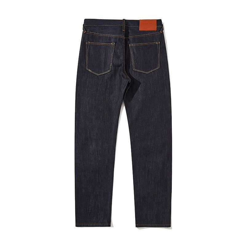 Loose Straight Cargo High-end Jeans For Men Brit Style