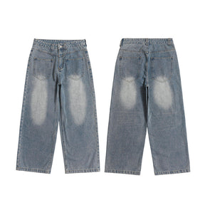 Retro Summer Loose Wide Leg Jeans For Men And Women Brit Style