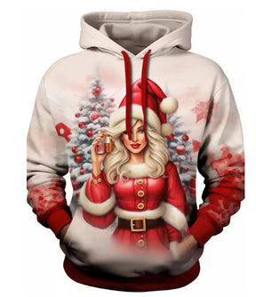 Santa Claus Men's Pattern Hoodie Brit Style