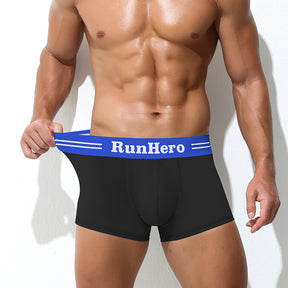 Men's Boxer Cotton Underwear Mid Waist Brit Style