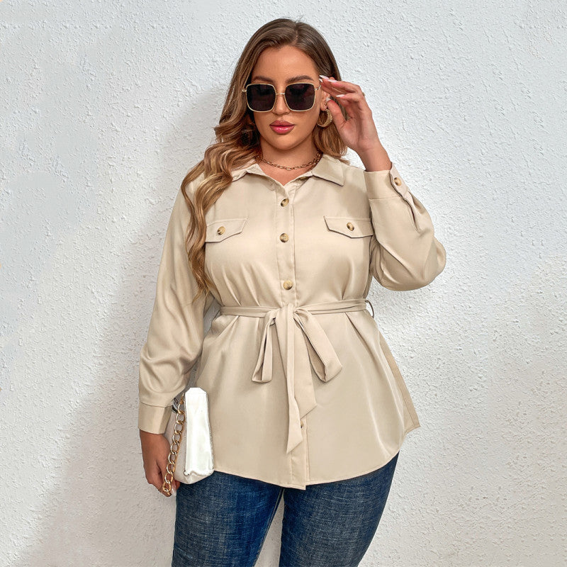 Plus Size Fat Women Blouse Shirt Ladies Tops Brit Style