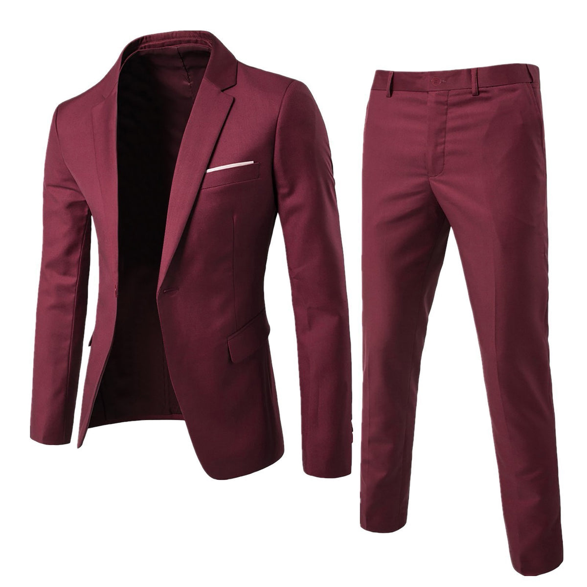 Two-piece Suit Business Professional Formal Wear Korean Slim Fit Brit Style