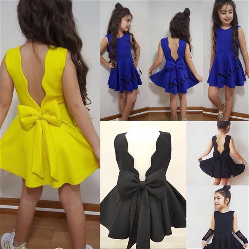 Kids Clothes Dress Baby Sleeveless Girl Clothing Years Brit Style