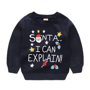 Christmas Casual Children Sweater Holiday Clothing Brit Style